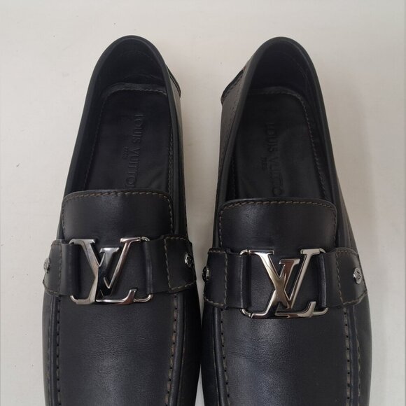 Louis Vuitton Monte Carlo Driving Loafers Shoes Chocolate Brown Leather 8.5 US - Picture 9 of 16